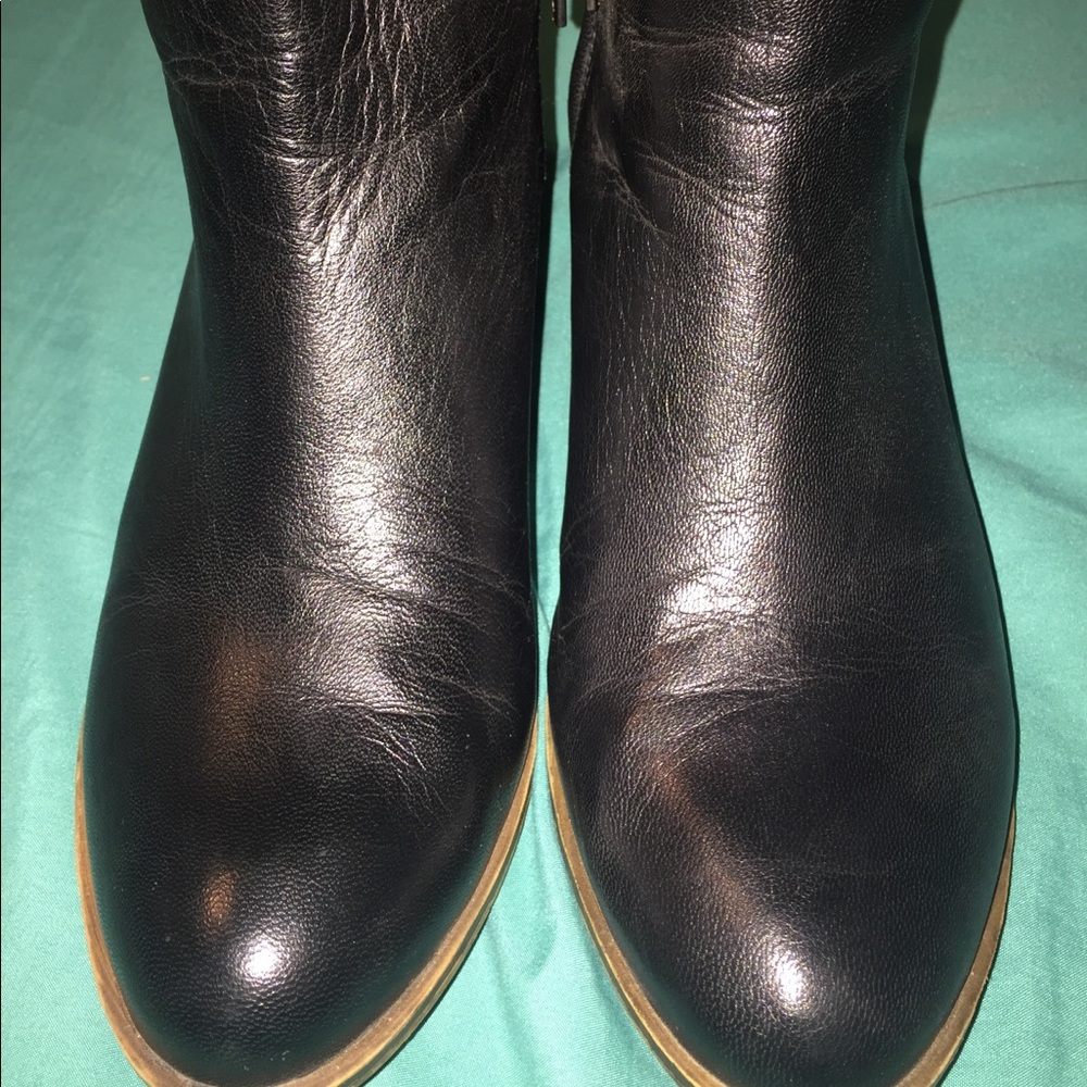 Lucky Brand Black Leather Booties